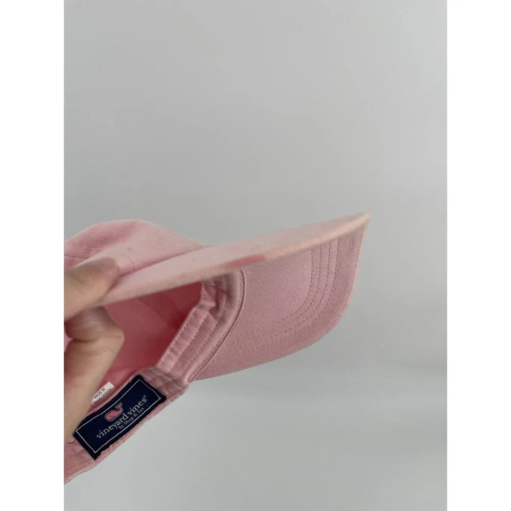 Vineyard Vines‎ Pink Whale Logo Baseball Cap Hat Adjustable Cotton Strapback
